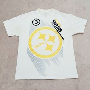 VINTAGE Reebok Pittsburgh Steelers T-shirt 100% Cotton Size Large
